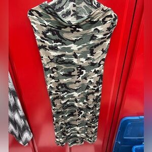 Camo maxi skirt